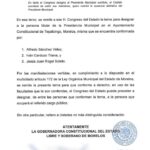 Remite gobernadora terna al Congreso estatal y designar alcalde de Tepalcingo